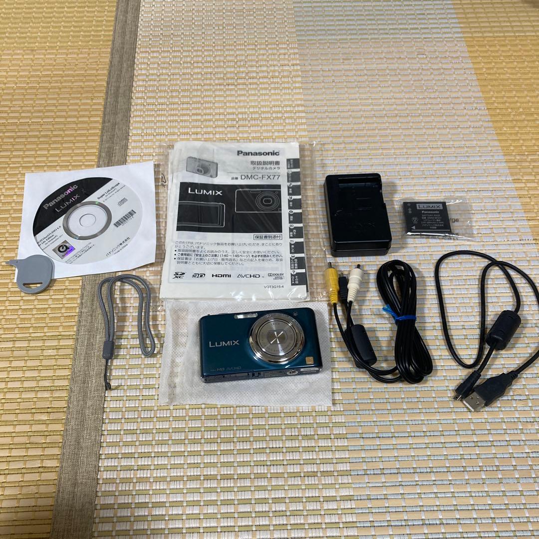 【付属品完備】Panasonic LUMIX FX77 コンパクトデジタルカメラ