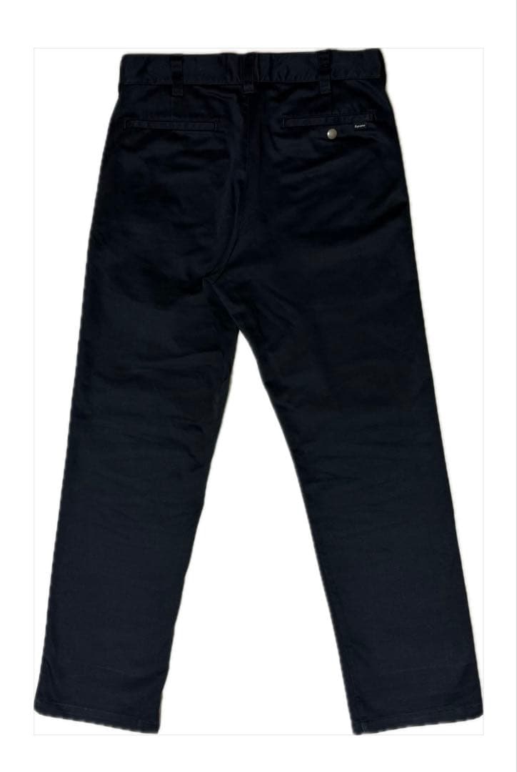 Supreme 黒 チノパン