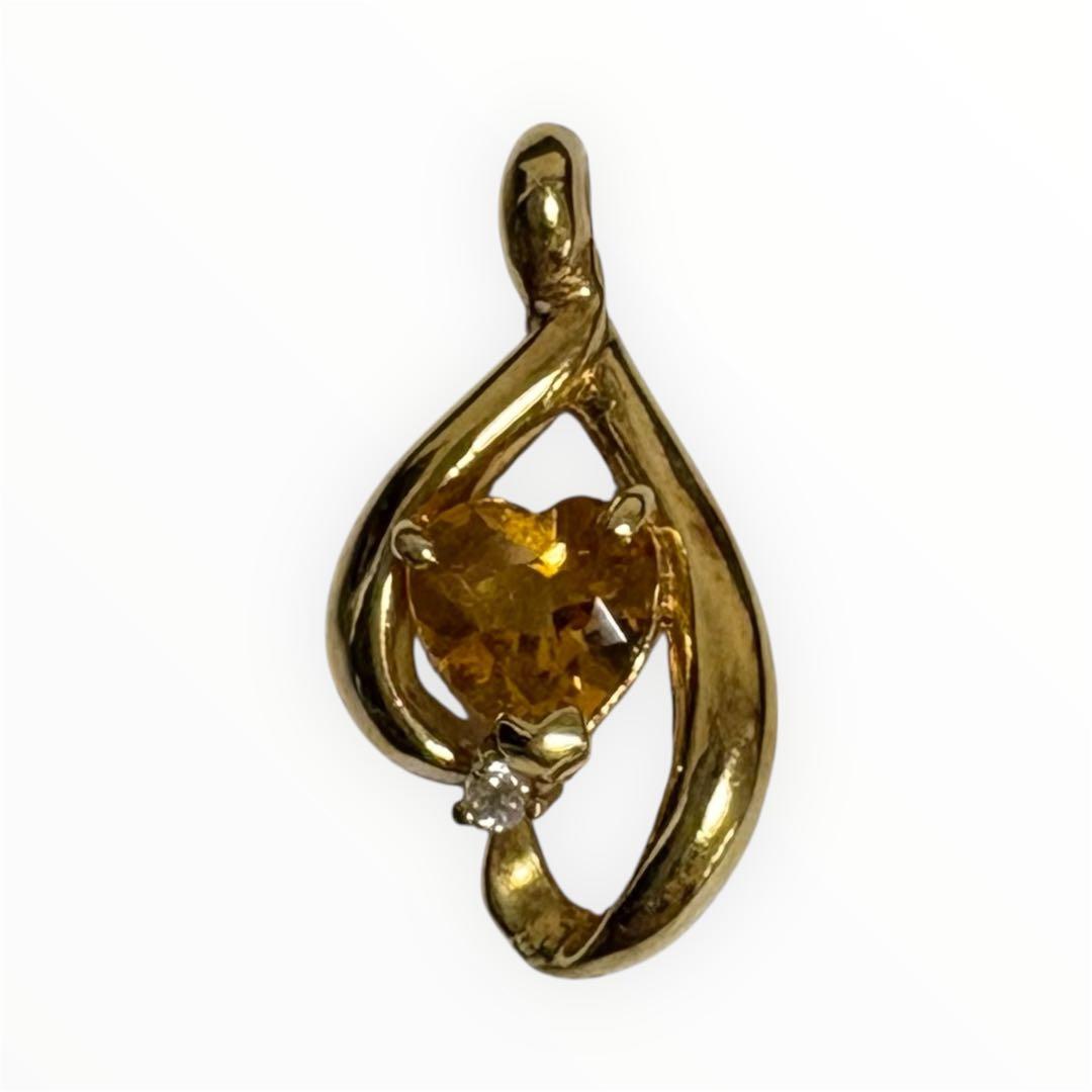 K18 18金 ペンダントトップ ハート型