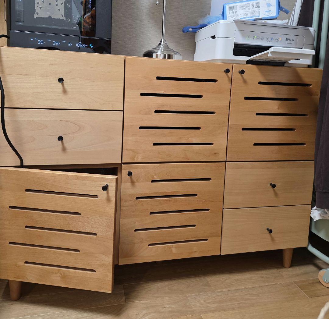 専用 【大川家具】【日本製】天然木　リビングボード　キャビネット ウィート 無垢