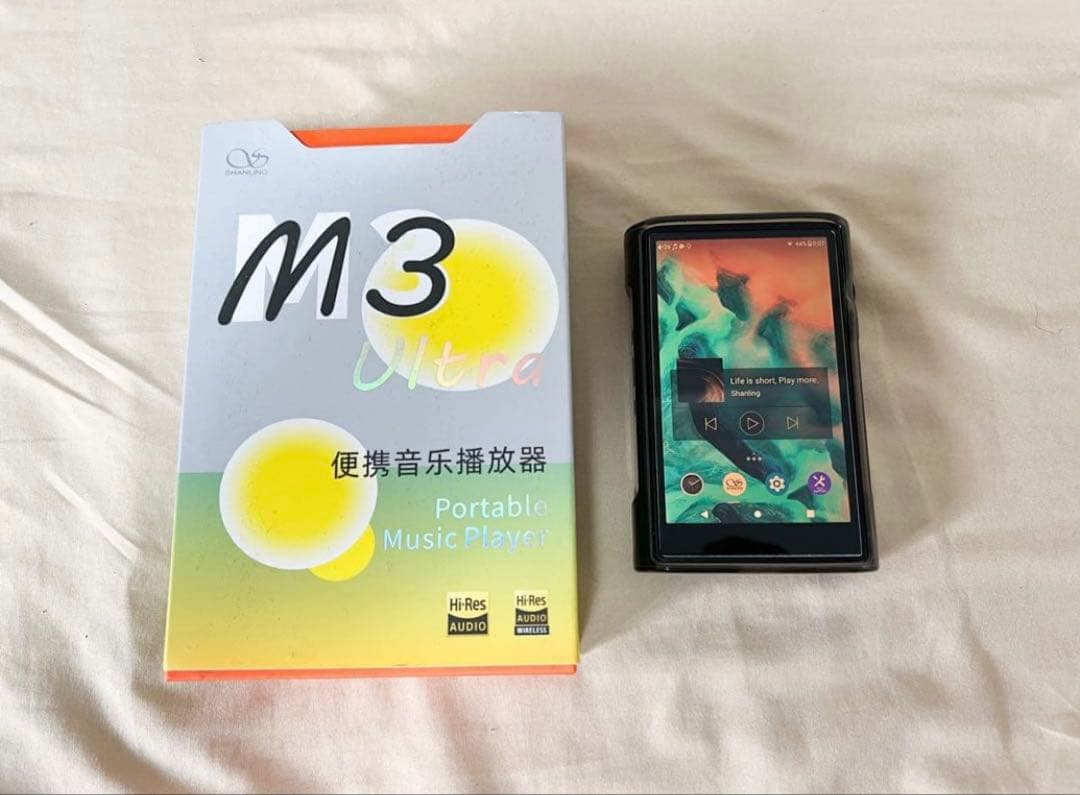 Shanling M3 ultra 青ケース付属