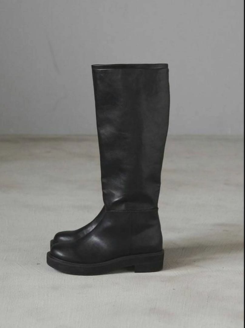 anuke Ecoleather Long Boots 38 アンヌーク
