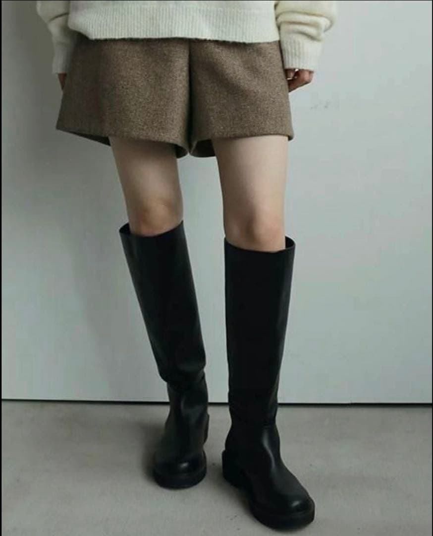 anuke Ecoleather Long Boots 38 アンヌーク