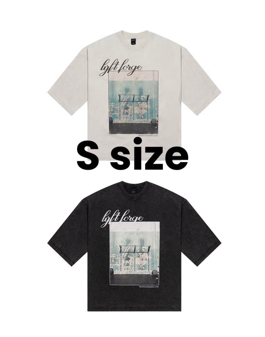 LÝFT × GOLD'S GYM コラボ ヴィンテージグラフィックT