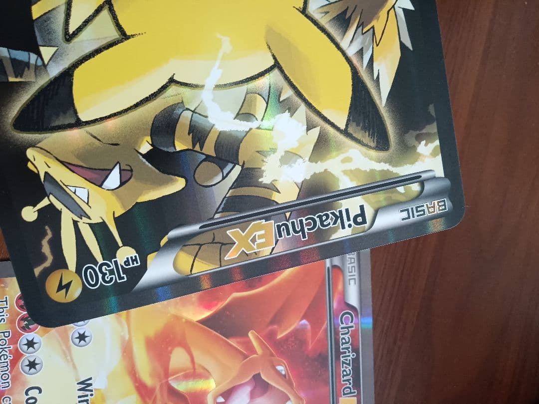 ジャンボカード　ピカチュウex　リザードンex　英語版各1枚