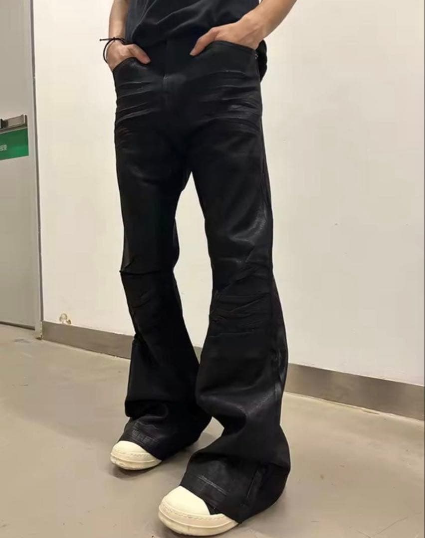 パンツ Wax Coated Denim Jeans Coated Denim y2k