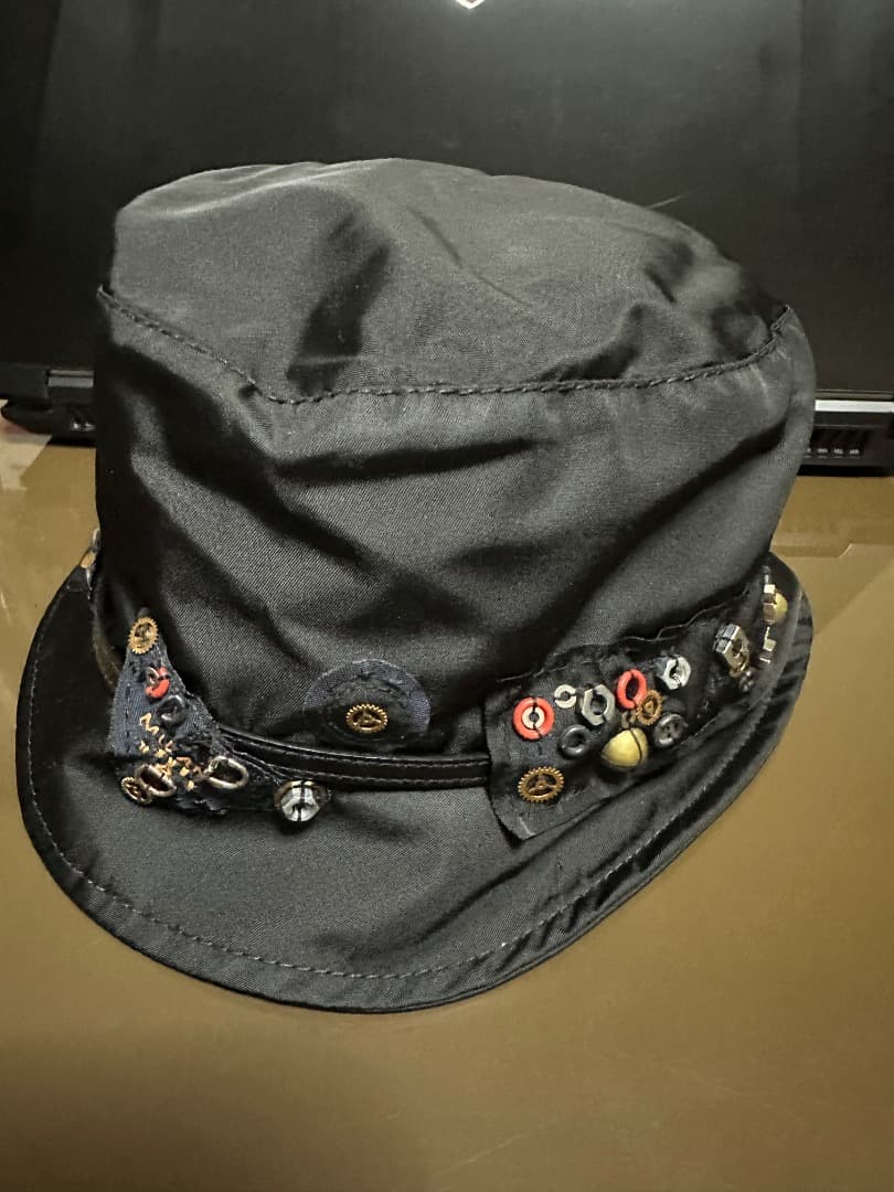 PRADAプラダ黒バケットハットバケハ廃材ロボットシリーズ新品未使用品