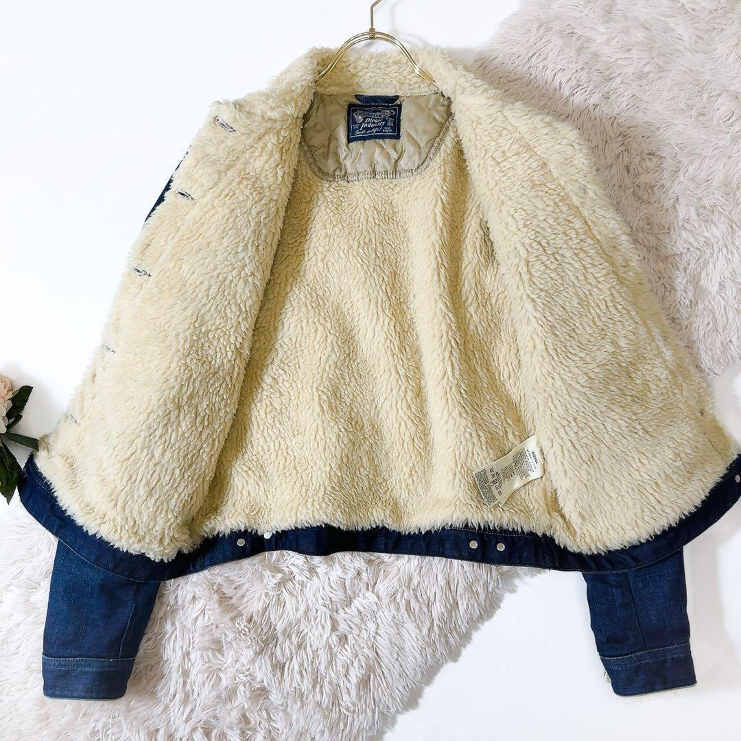 美品ꕥDIESEL INDUSTRY ディーゼル デニム ボアジャケット M