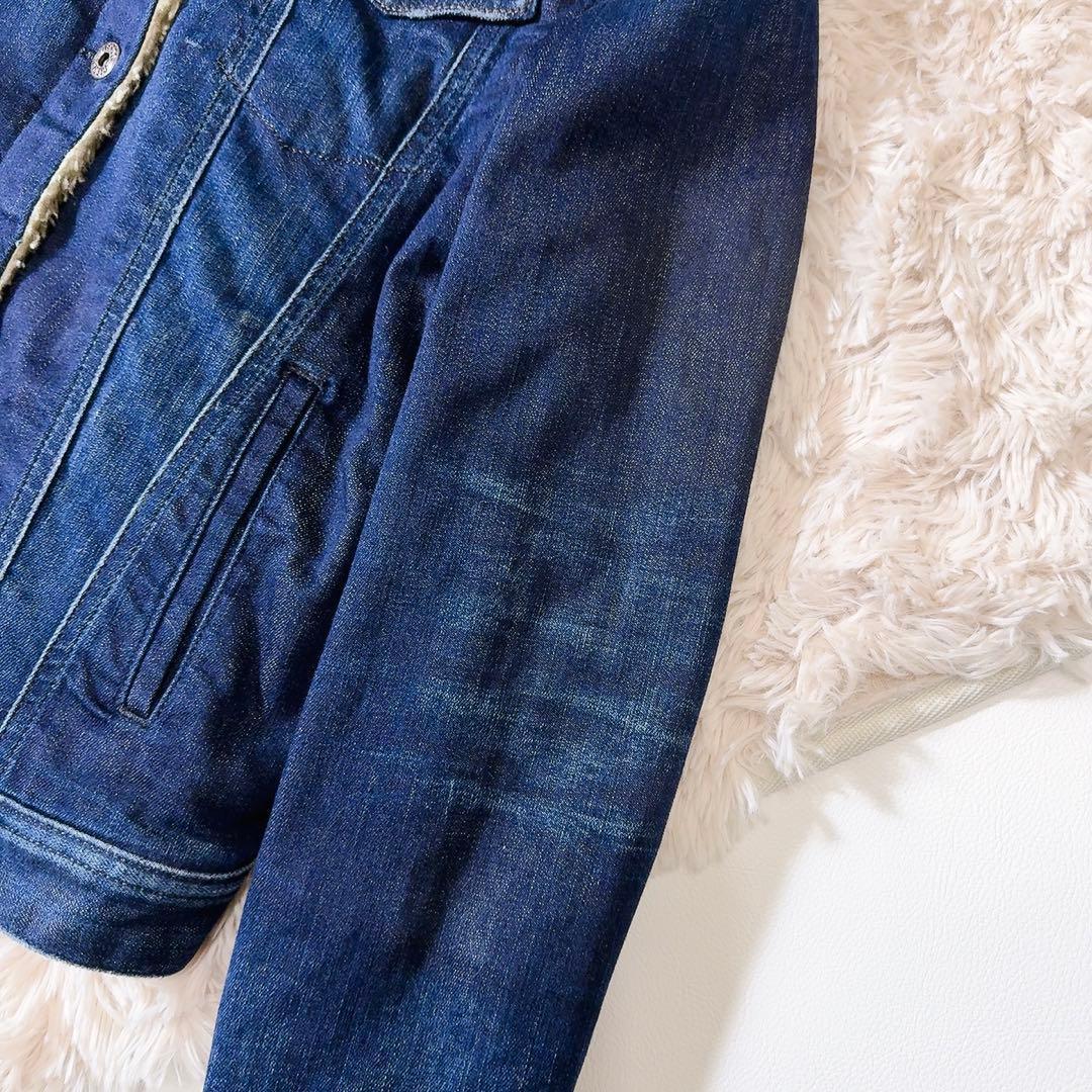 美品ꕥDIESEL INDUSTRY ディーゼル デニム ボアジャケット M