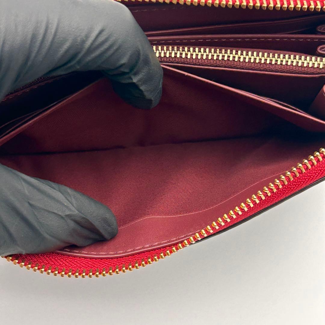 ✨美品✨ COACH コーチ 長財布 PVCレザー ラウンドファスナー