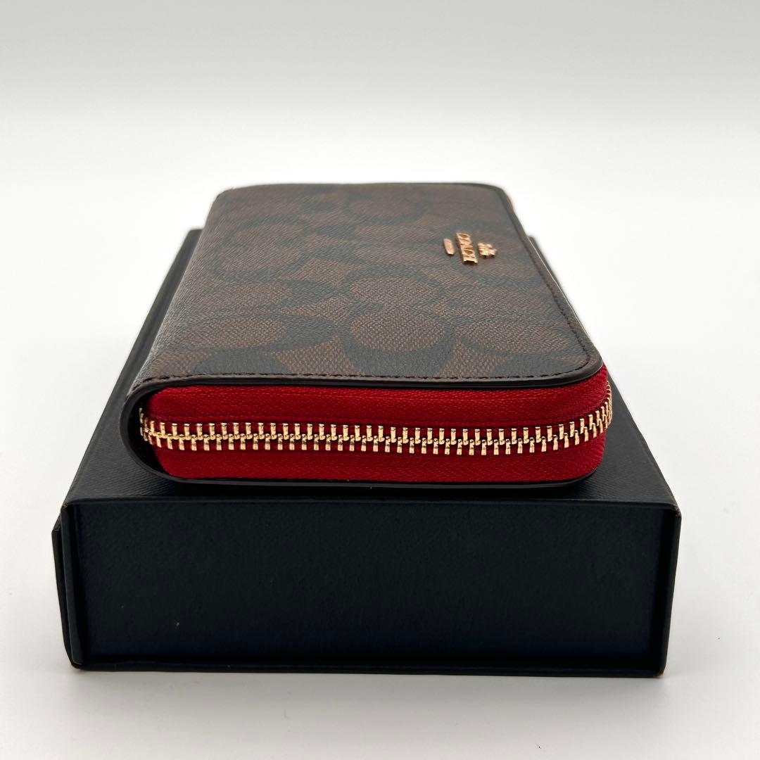 ✨美品✨ COACH コーチ 長財布 PVCレザー ラウンドファスナー