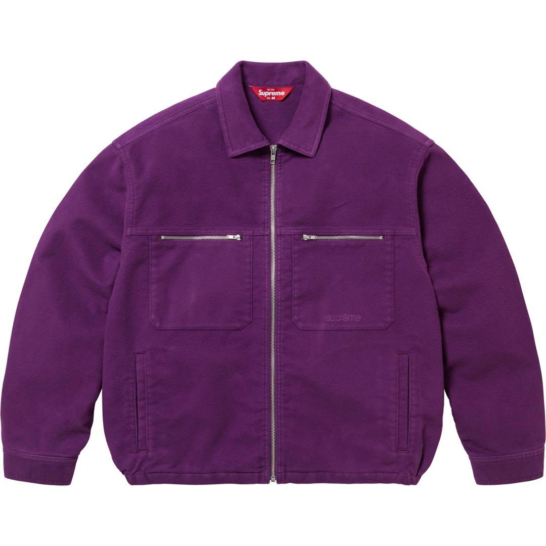 ジャケット・アウター Supreme Moleskin Work Jacket purple M
