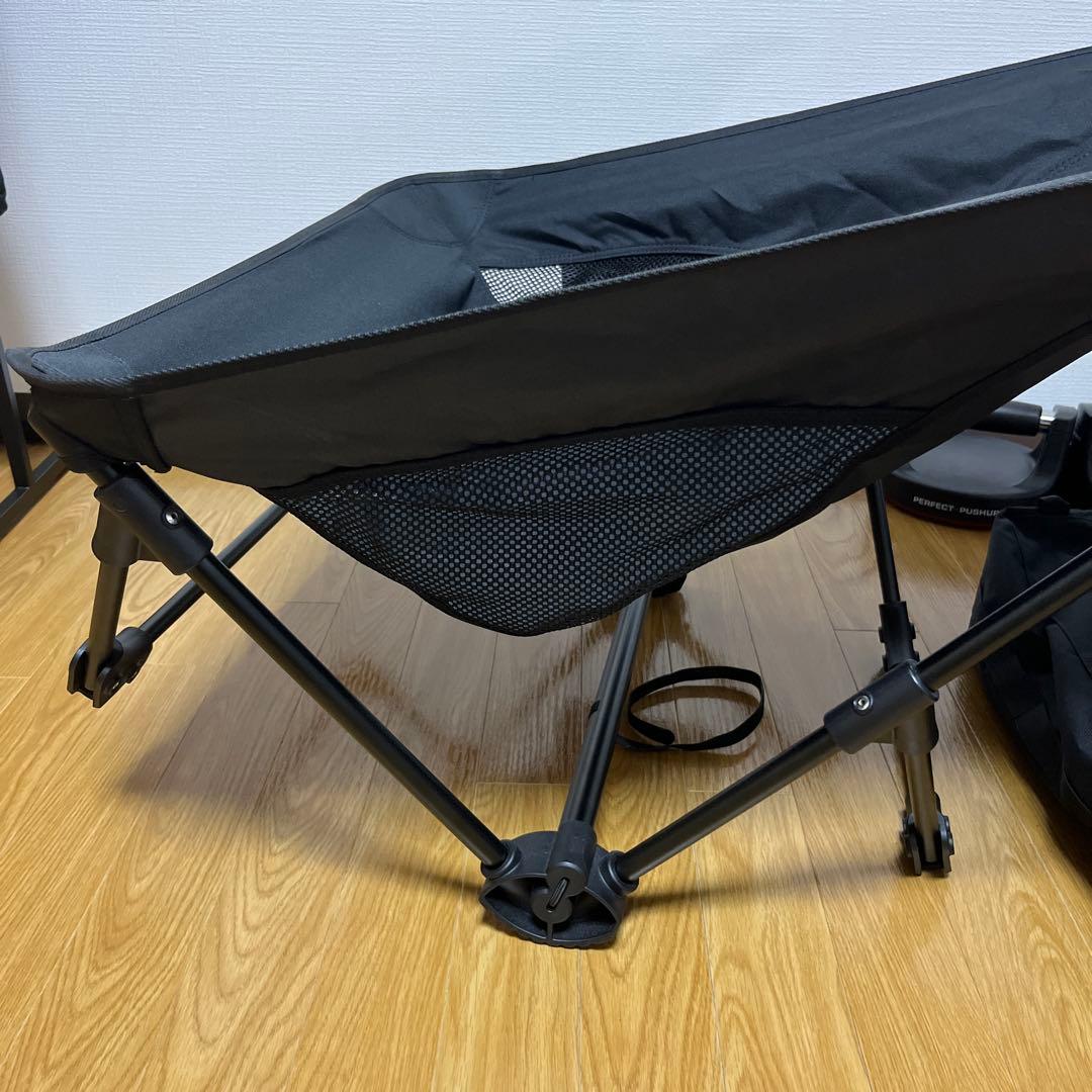 CAPTAIN STAG トレッカー グランドリクライニングチェア（ブラック）