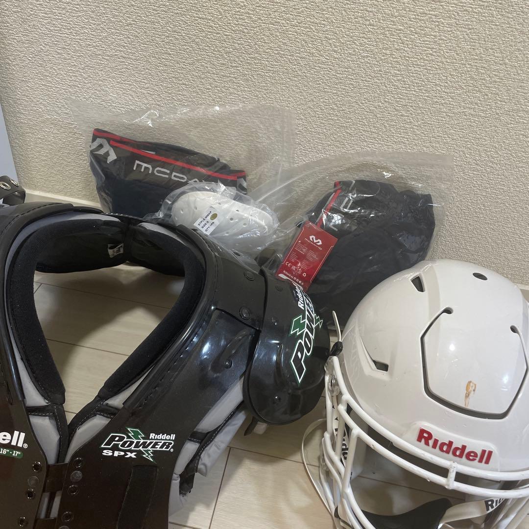 Riddell フレックスM×1 ショルダー×1 MCD・パッド(新品)×2