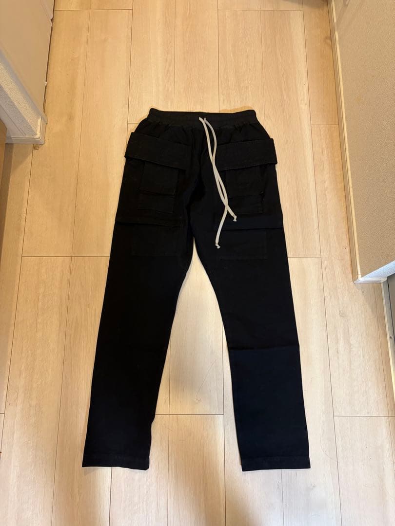 RICK OWENS DRKSHDWブラックカーゴパンツ