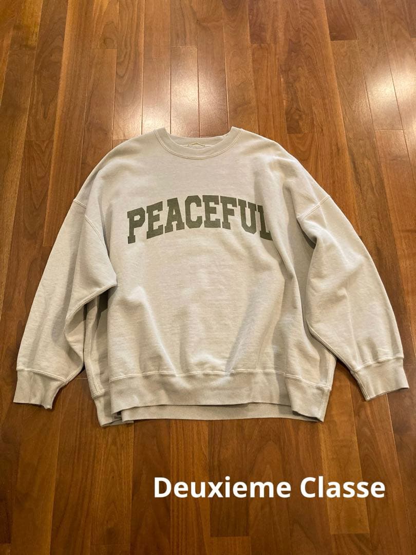 ドゥーズィエムクラス　スウェット　カーキ