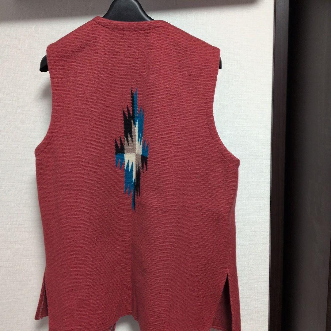 ORTEGA'S オルテガ ウール チマヨベスト 赤 40