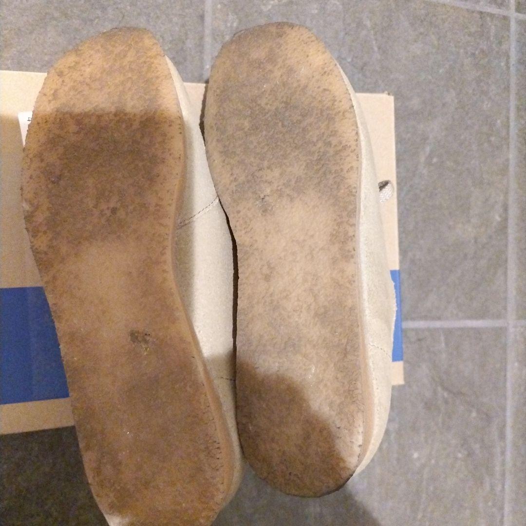 クラークス　ワラビー　ベージュ　 スエード 　モカシン　23cm