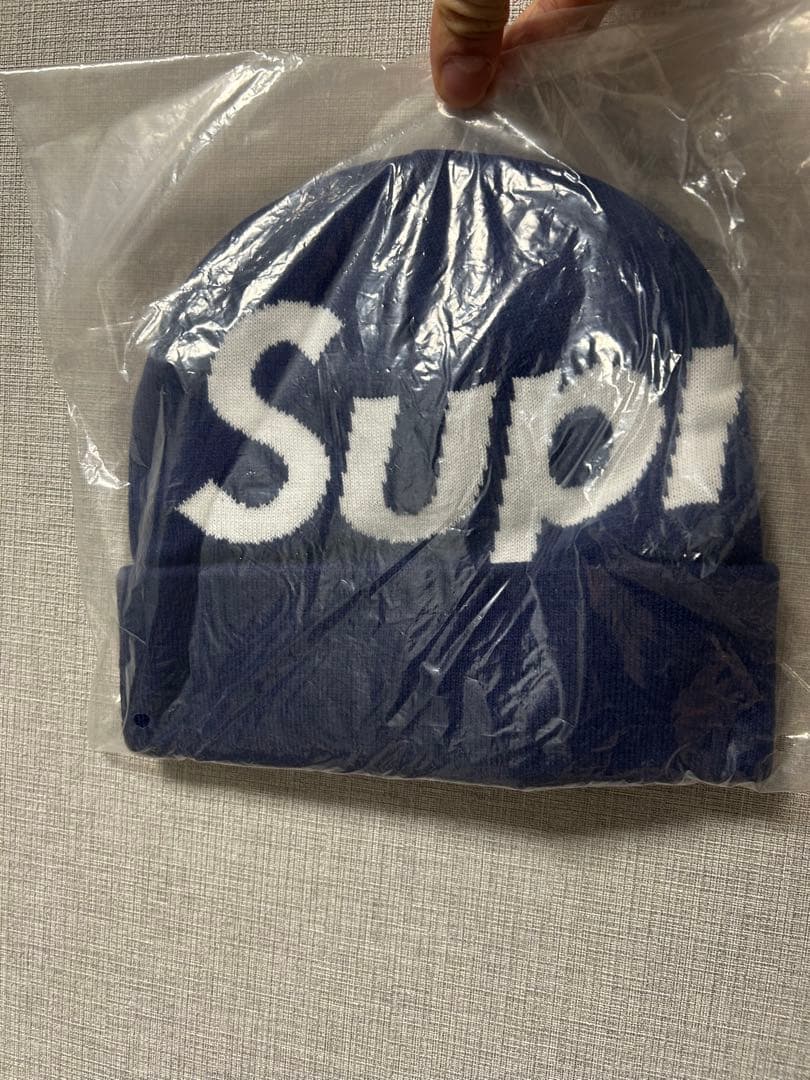Supreme FW22ビーニー　シュプリームニット帽　正規品　新品　袋付き