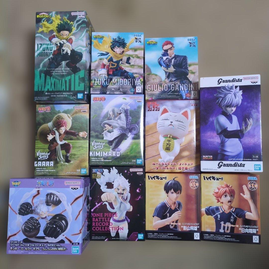 フィギュアセット キルア 招き猫 ワンピース NARUTO ヒロアカ ハイキュー