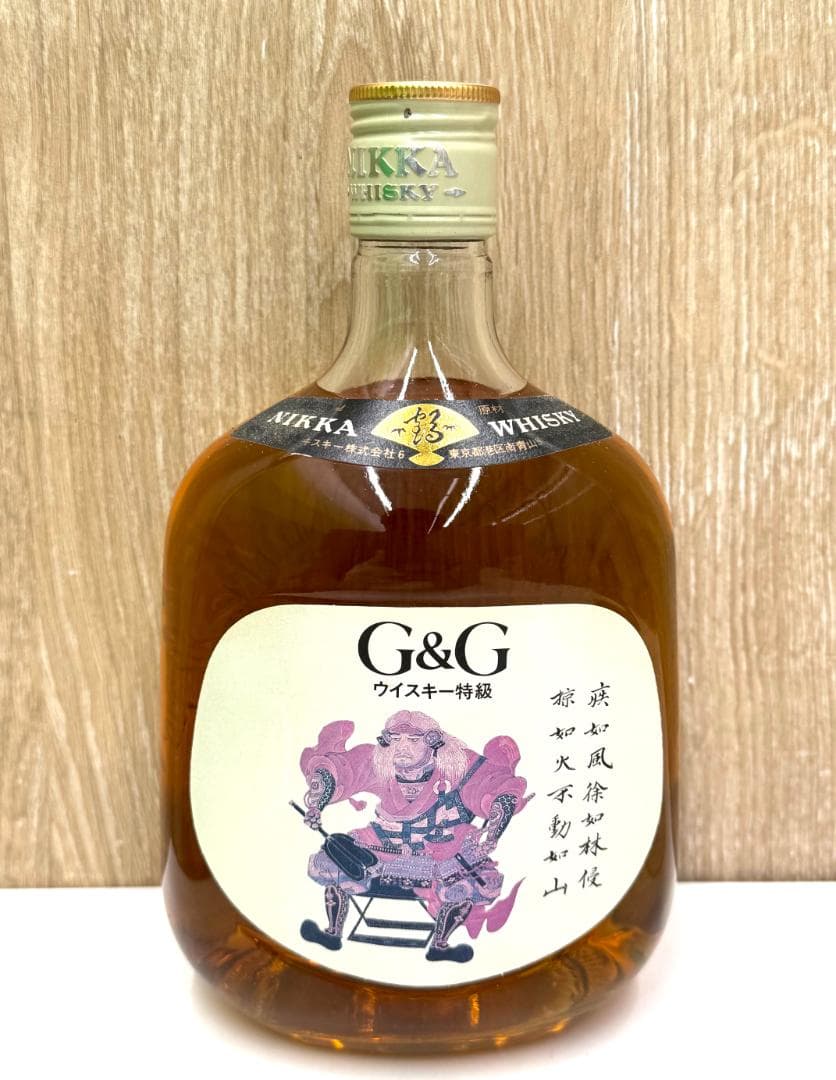★NIKKA　G&G　特級　武田信玄　甲冑ボトルキャップ　未開栓