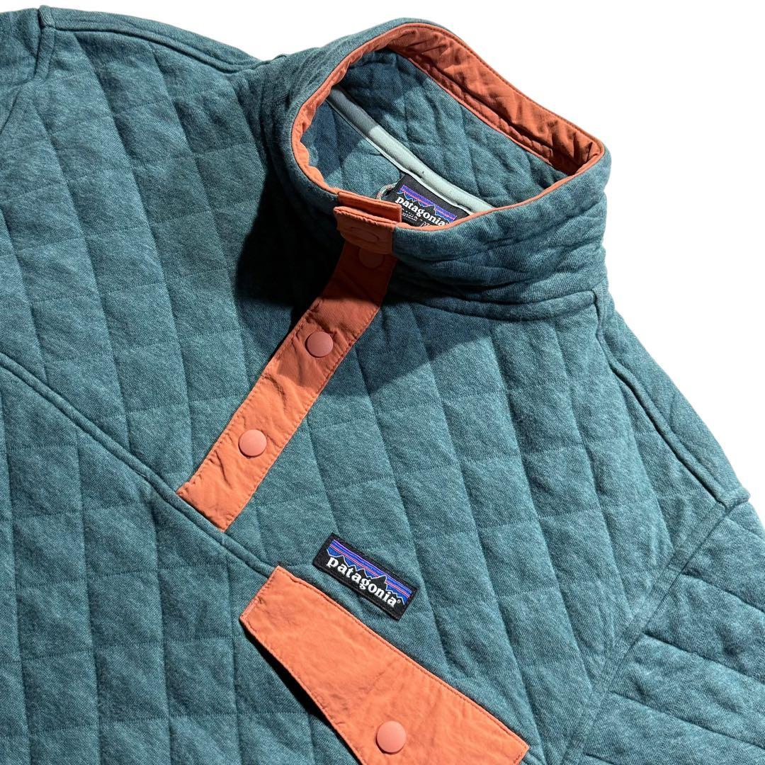 パタゴニア オーガニックコットンダイヤモンドキルト スナップT ビンテージ 古着