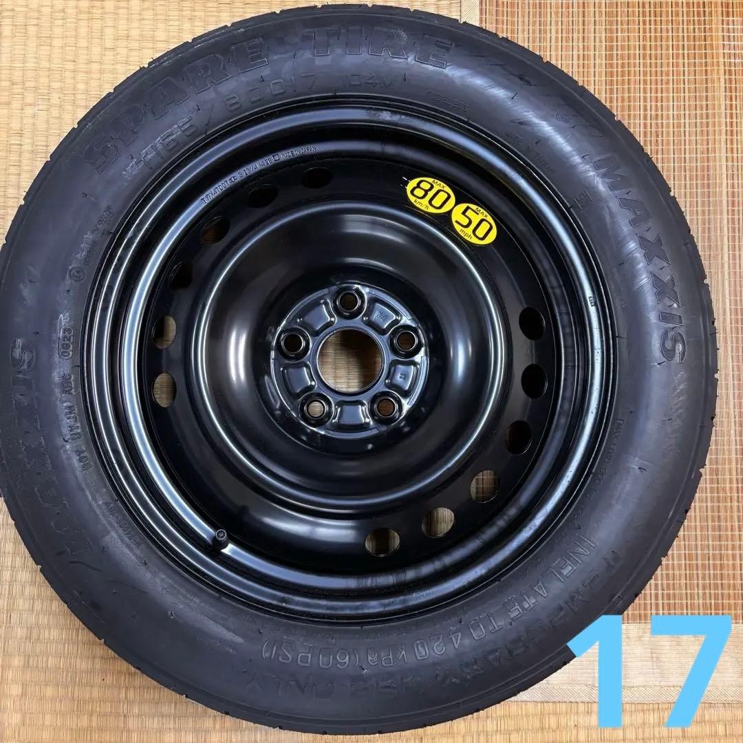 トヨタ　ハリアー80系　17インチ　純正スペアタイヤ