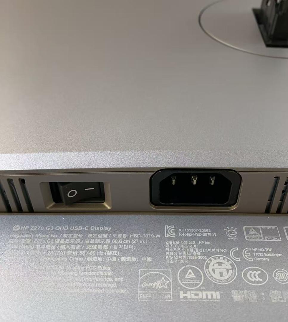 HP Z27U G3 27インチ　液晶モニタ2K Type-C HDM