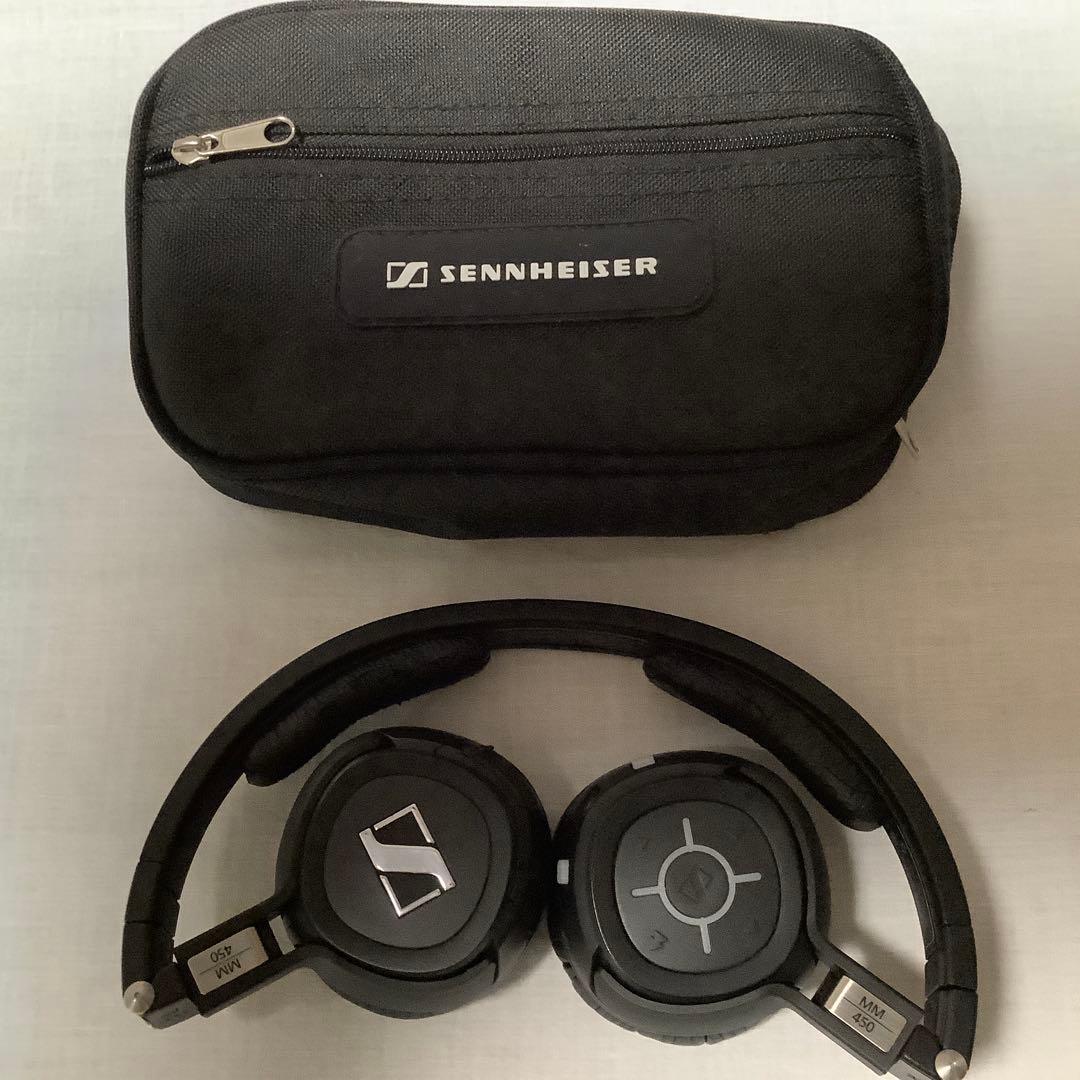 Sennheiser ワイヤレスヘッドホン MM450 収納ケース付き
