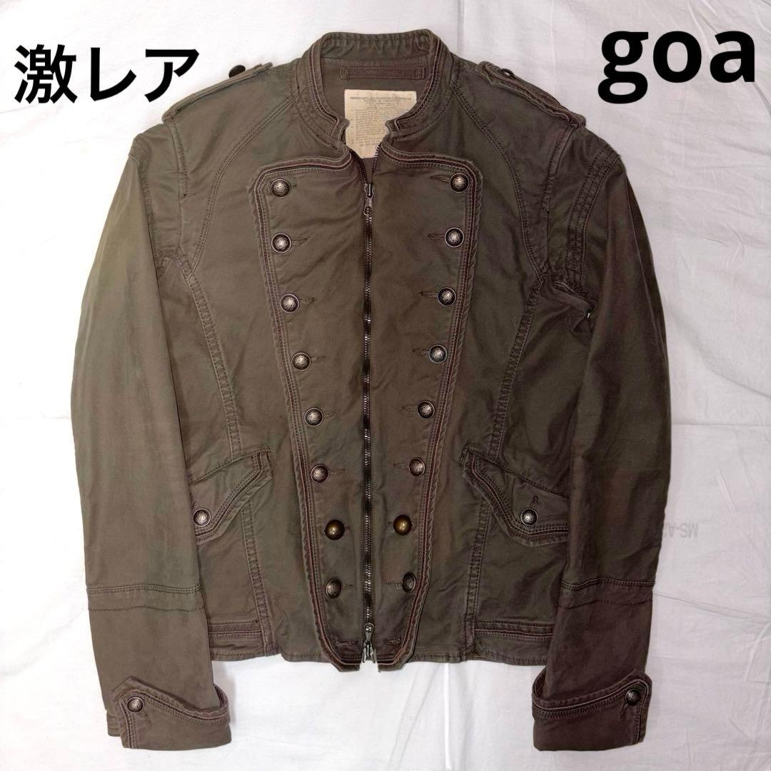 G.O.A カーキ　ジャケット　ナポレオンジャケット　ミリタリージャケッ Y2K