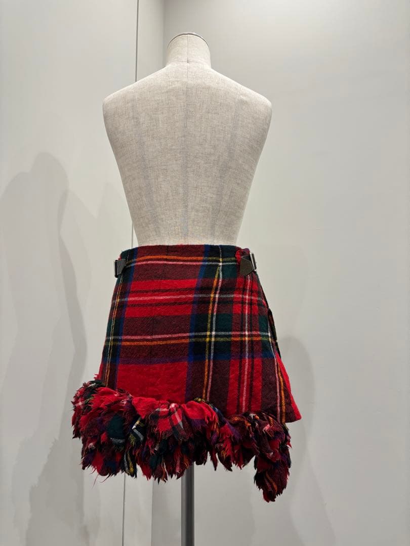 ［00AW］コムデギャルソン　タータンチェック巻きスカート　アーカイブ