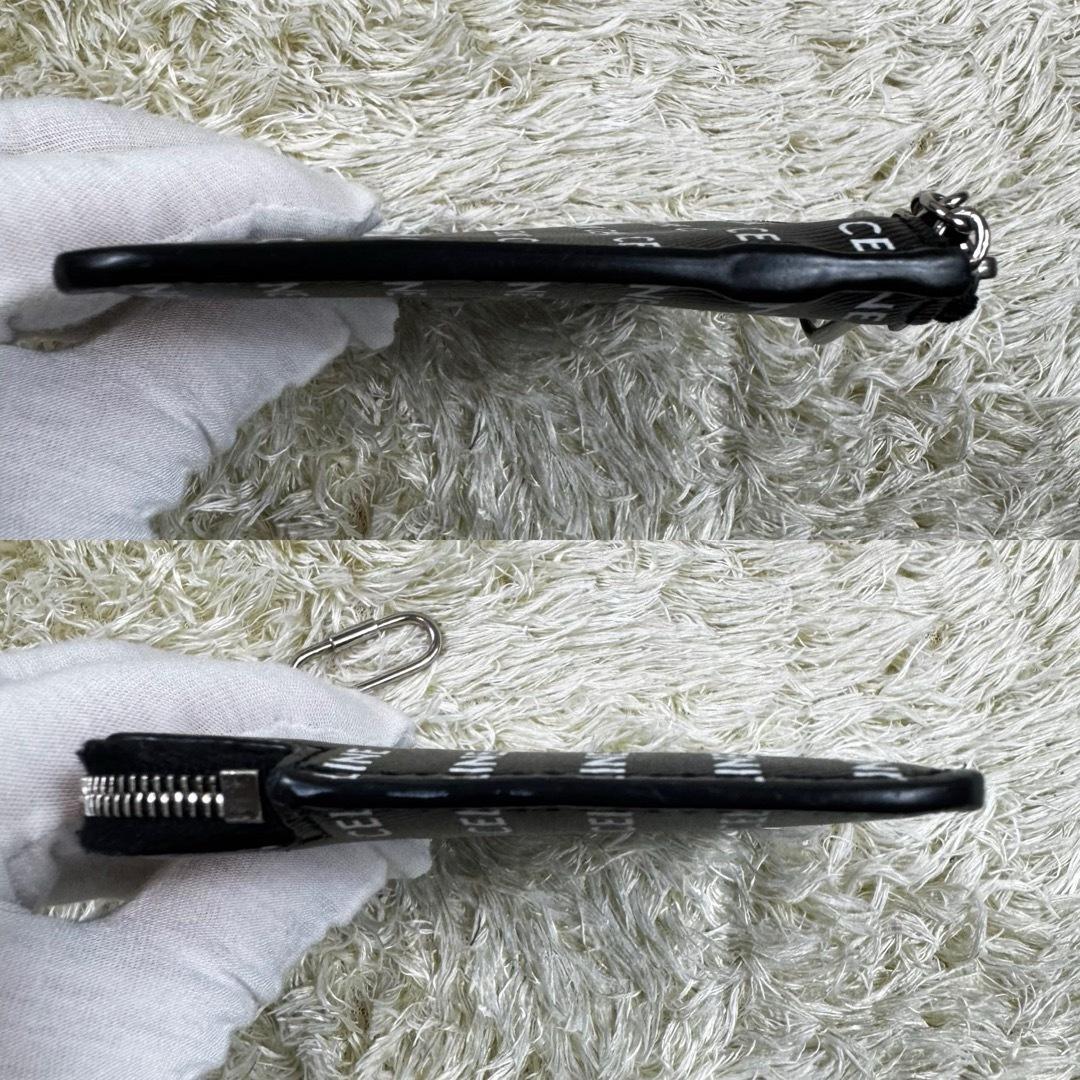 極美品✨セリーヌ　ケース　キーケース　チェーン　ロゴマニア　ブラック