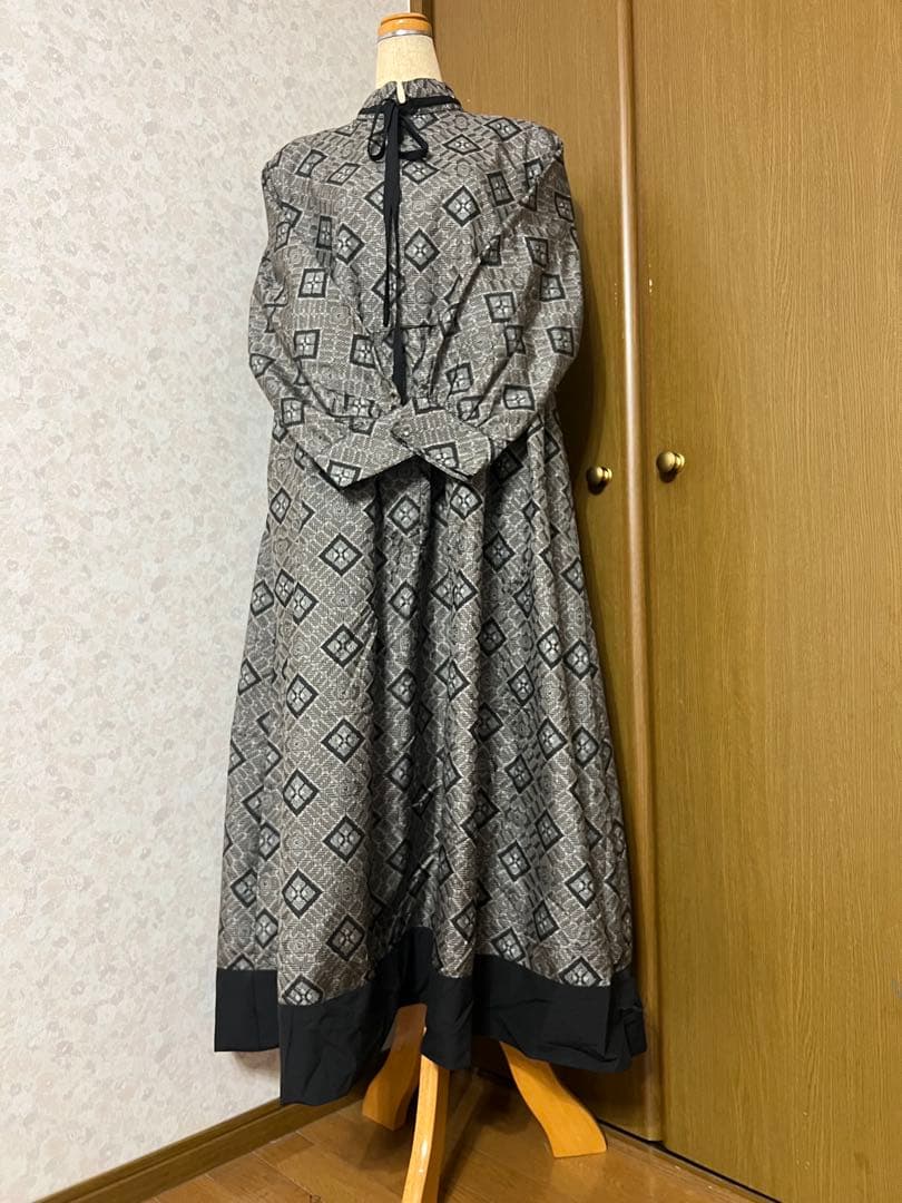 着物リメイクワンピース　 L〜L Lサイズ
