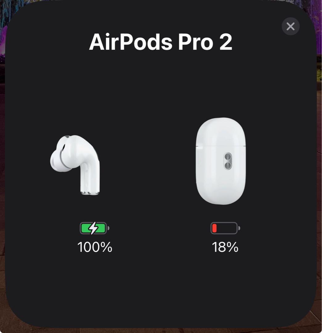 AirPods Pro2本体 充電ケース付き ホワイト 美品