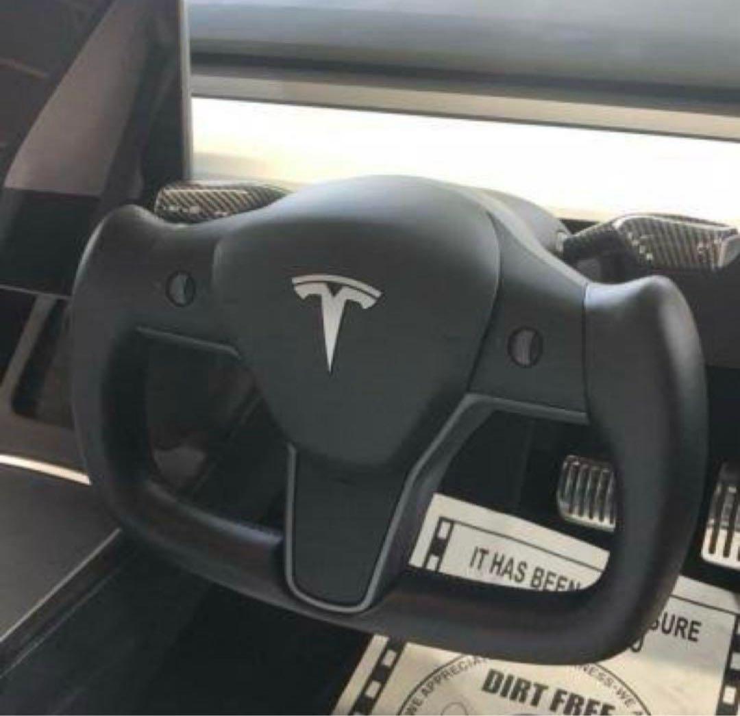 【トッシー】Tesla テスラ Model Y用 ヨークハンドル