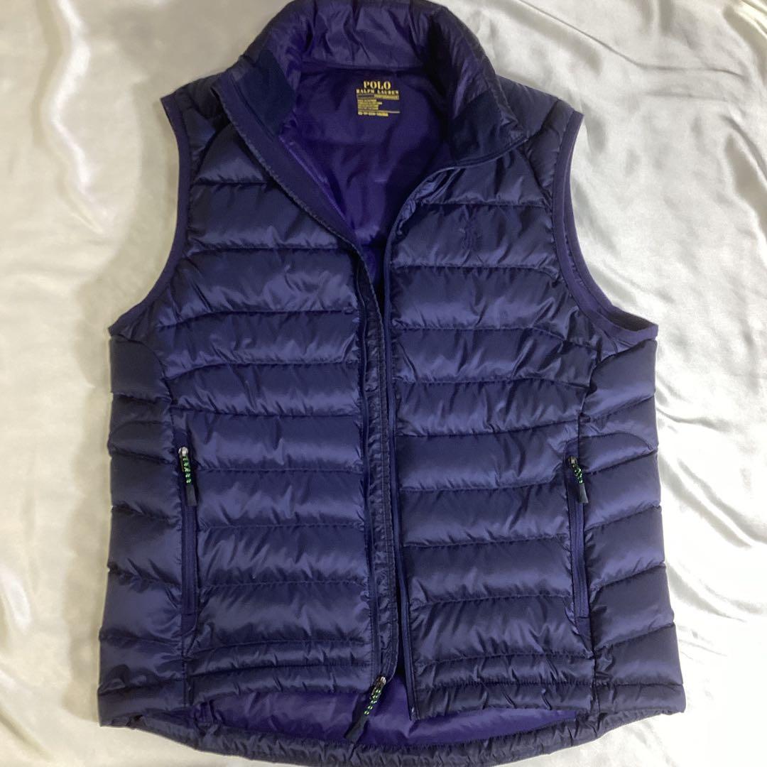ポロラルフローレンダウンべスト紺色　極美品