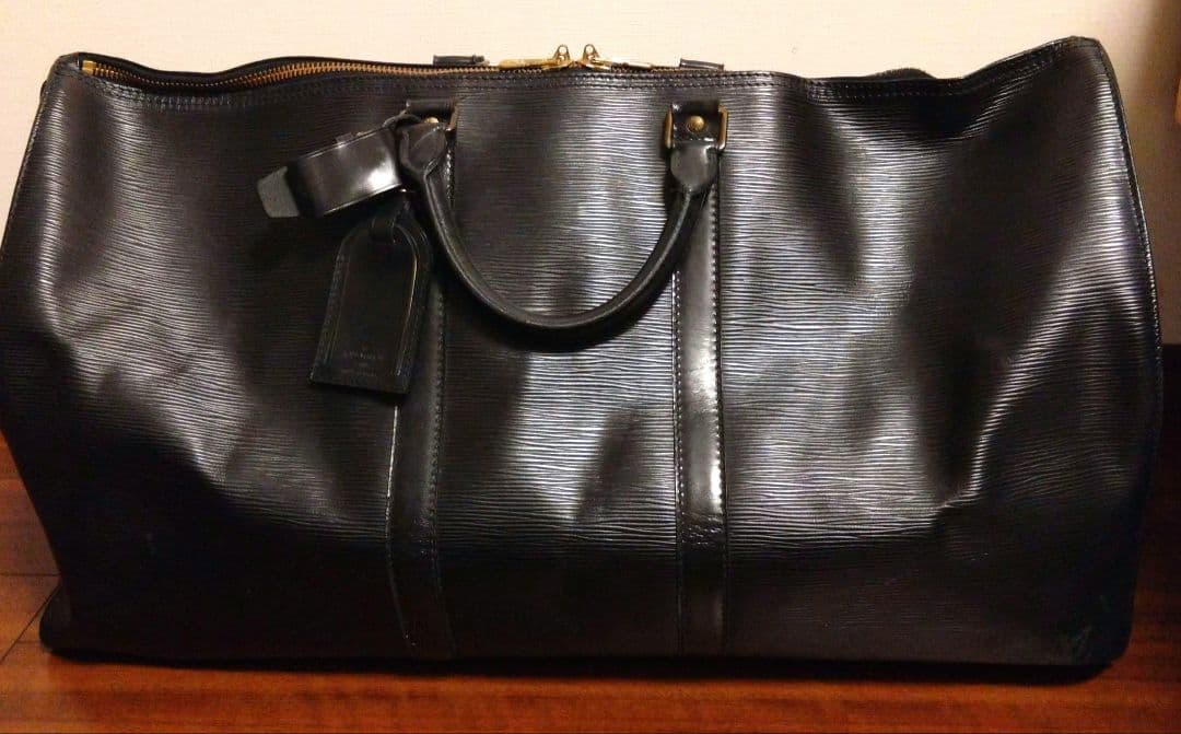 ルイヴィトン　エピ　キーポル55　ボストンバッグ　黒　ブラック　中古品