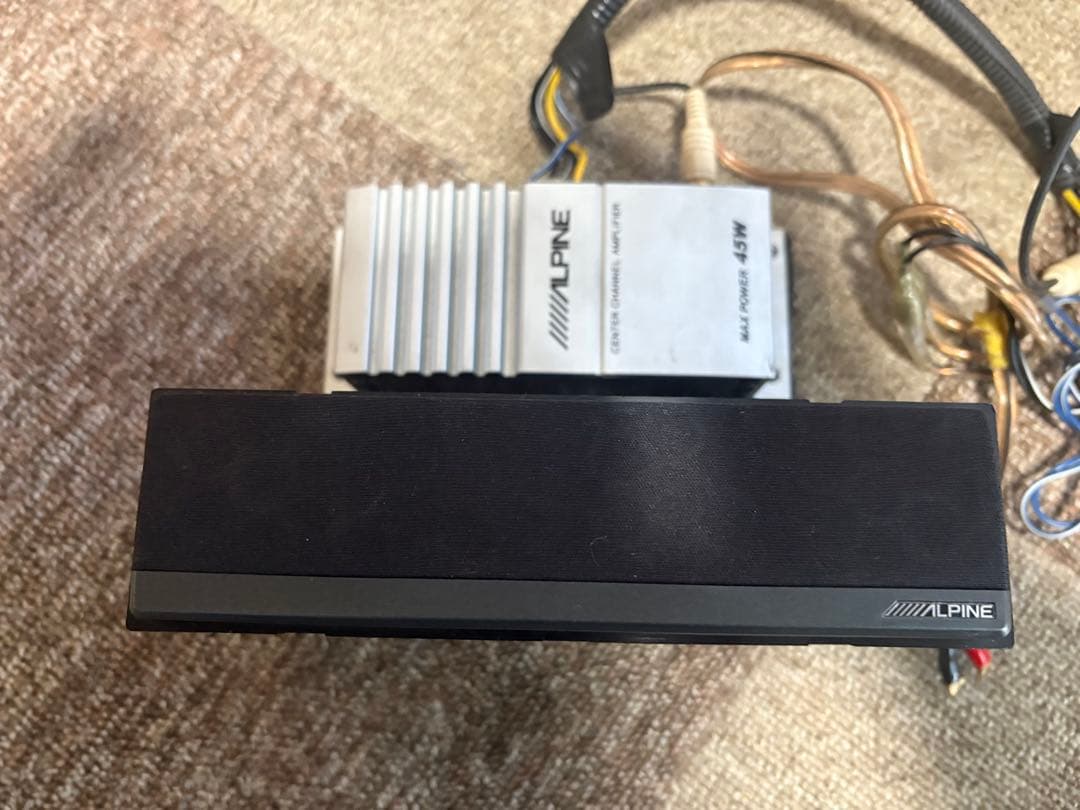 希少　アルパイン SBS-05DC 1DIN型 センタースピーカー＆1CHアンプ
