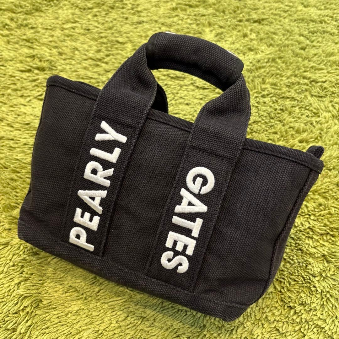 パーリーゲイツ PEARLYGATES カートバッグ ラウンドバッグ ブラック