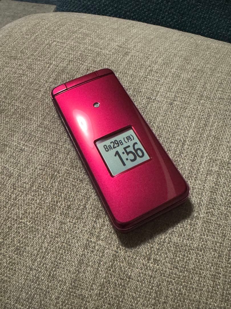 ⭐️美品⭐️かんたんケータイライト　KYF43 レッド/京セラ