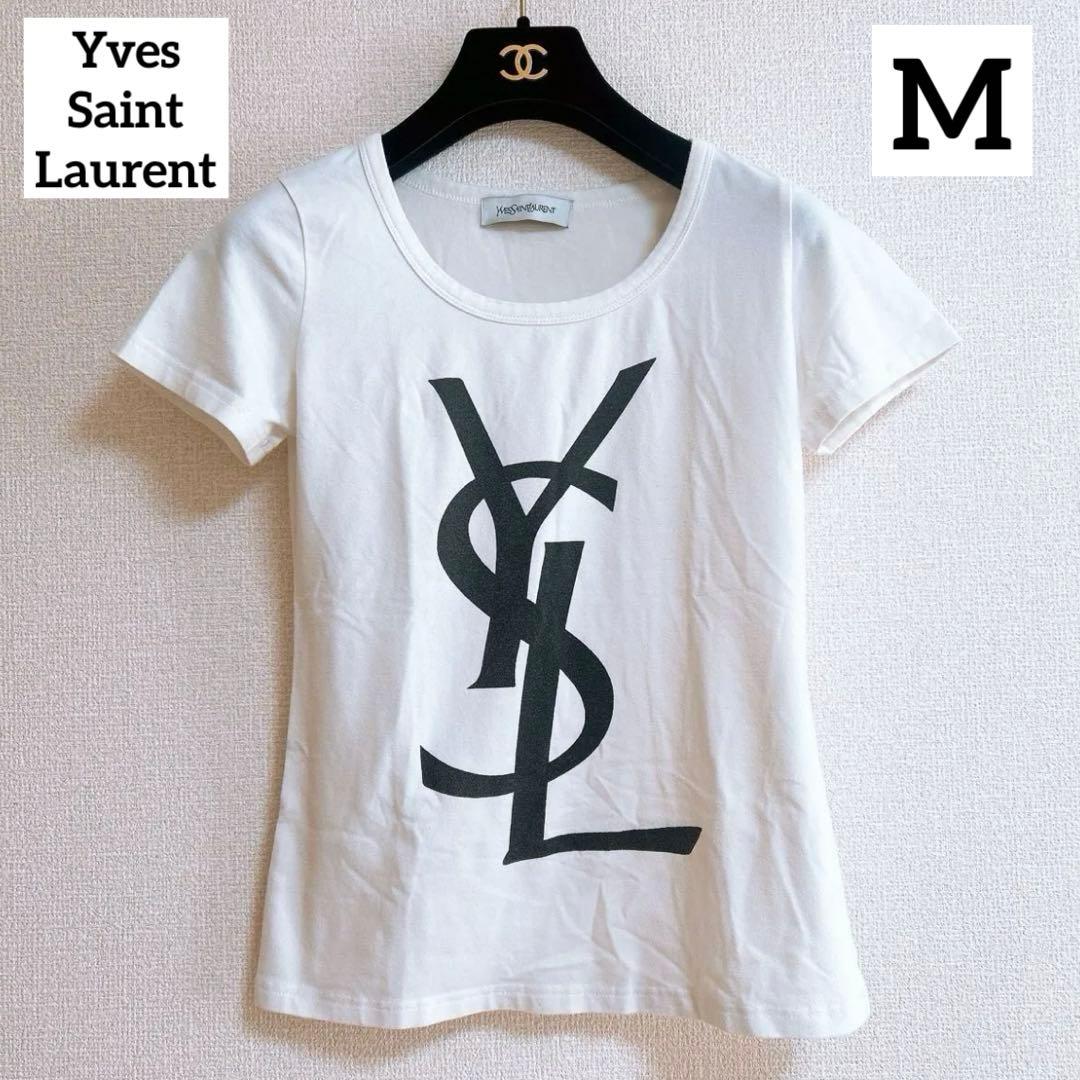 ミッキー様【正規品】✨Yves Saint Laurent✨ ロゴTシャツ　M