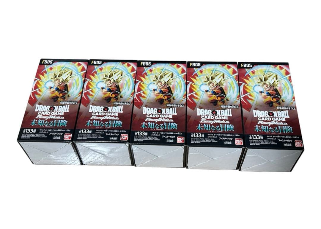 ドラゴンボール カードゲーム 未知なる冒険5BOX新品