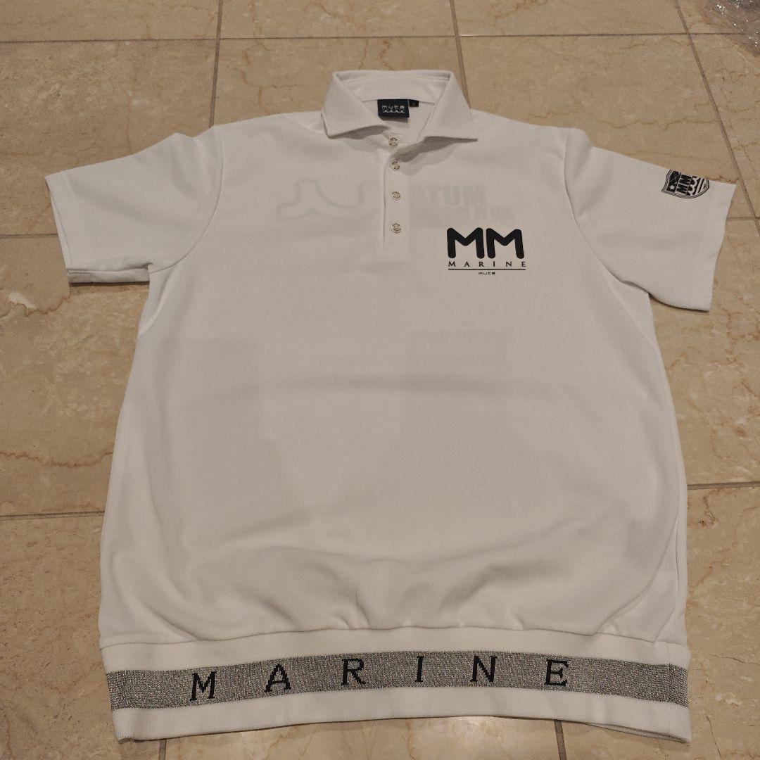muta-marine ムータマリン ドッキングマリンロゴ ヘムリブ ポロシャツ