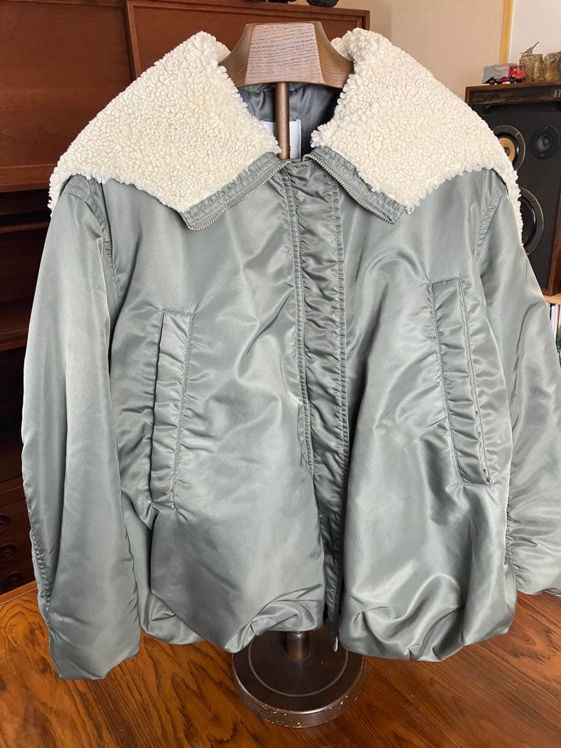 ジャケット・アウター miuCLANE BALLOON DESIGN HOODED N3B