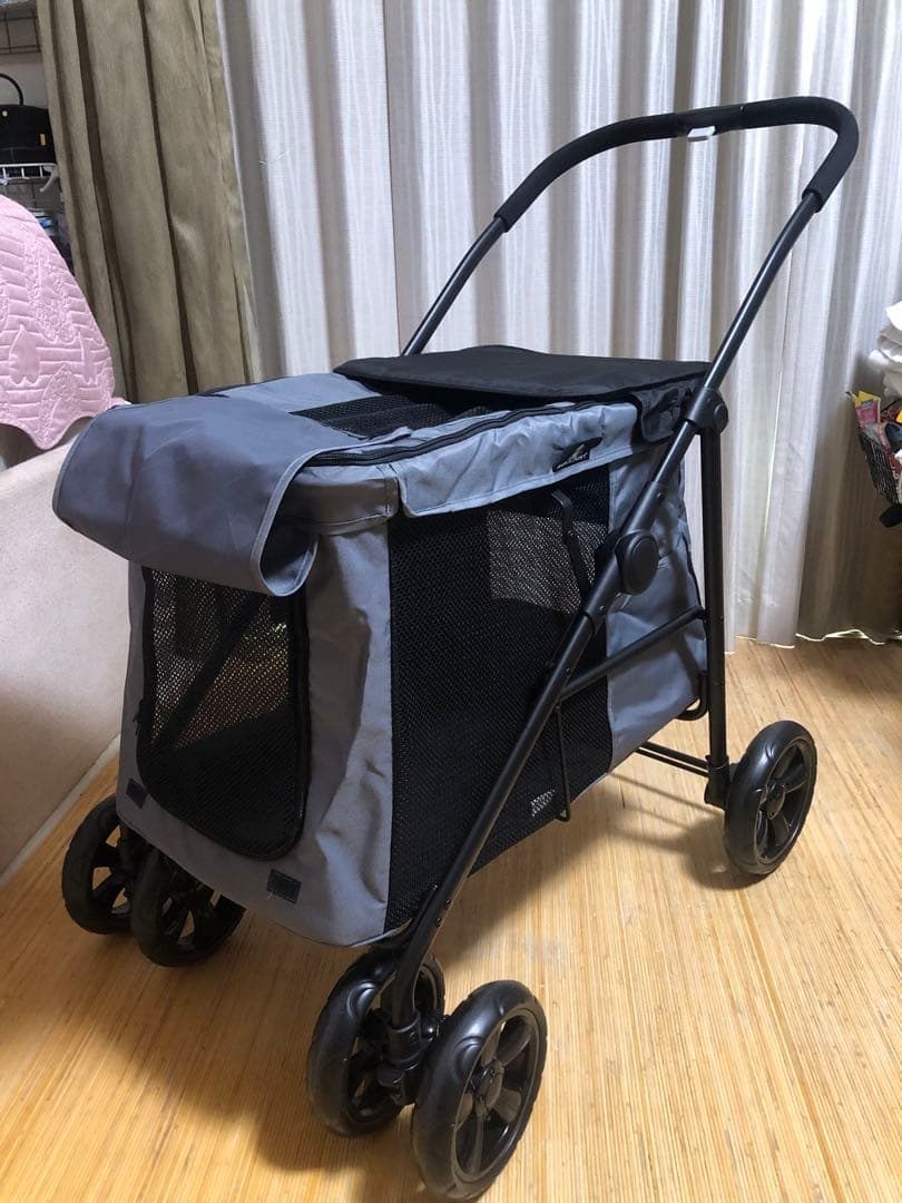 使用数日、ペットカート 大型犬 中型犬 ドッグカート サスペンション