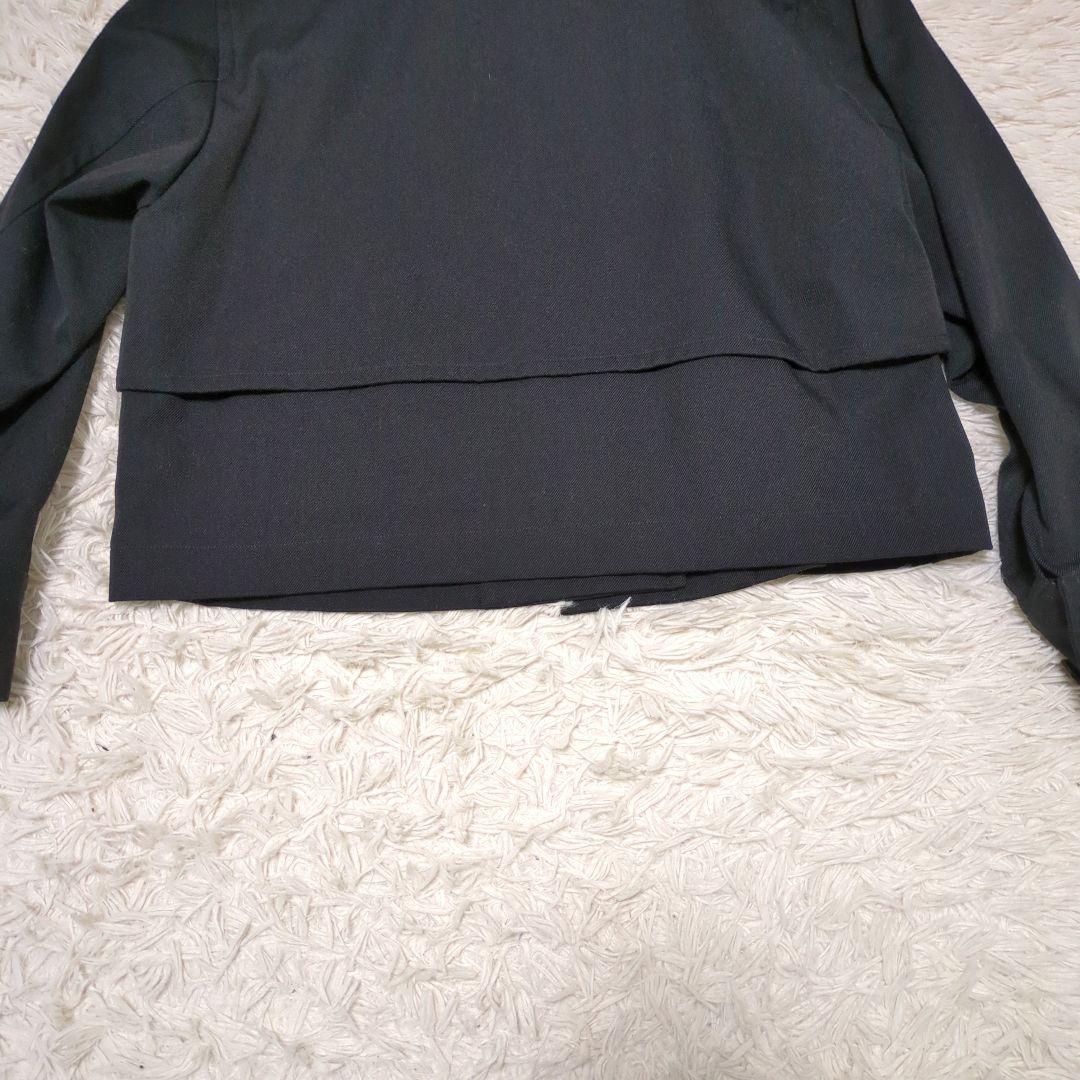 マーガレットハウエル　2022AW ウールツイル　ブルゾン　ジャケット　比翼　Ⅱ