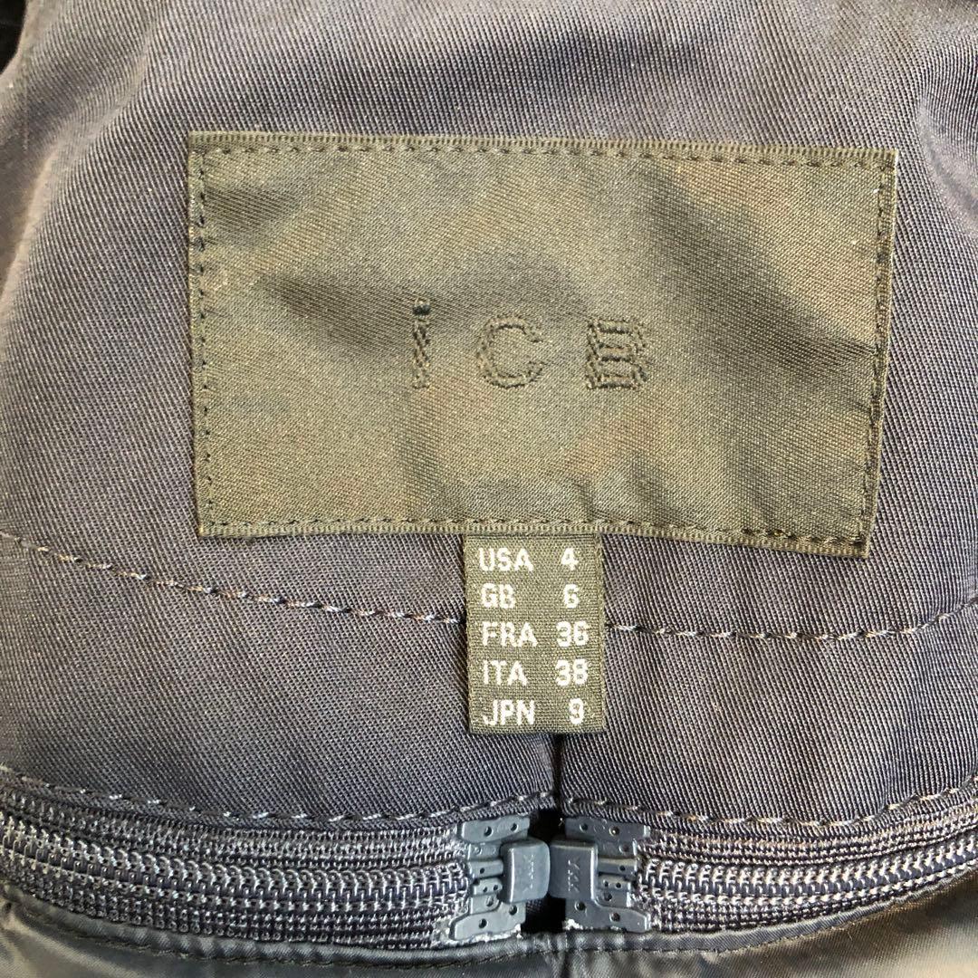 【着用1回】iCB ネイビー ダウン素材 モッズコート Mサイズ