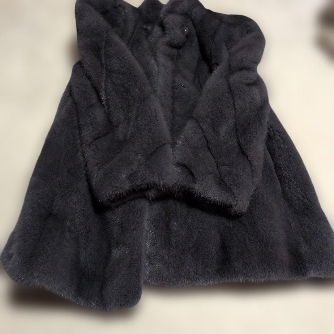 EMBA ダークグレー ファーコート サイズ13