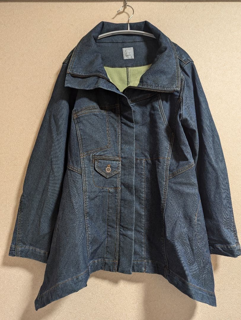 じゃがりこセンソユニコCube Cube デニムコート裏地フリースＬ