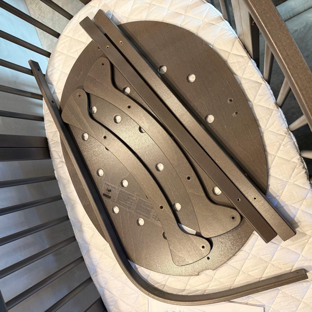 【美品ストッケ】ベビーベット ヘイジーグレー★付属品多数★説明書付き